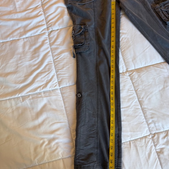 Vintage Dark Grey Convertible Festival Cargo Pants - Picture 10 of 10